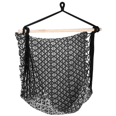 Fotel hamakowy podwieszany SPOKEY Etno 921916 Czarno-biały