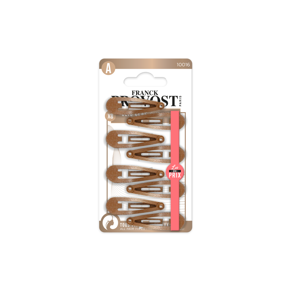 Franck Provost spinki typu pyk do włosów, 8 szt./1 opak.