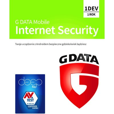 Antywirus G DATA Mobile Internet Security 1 URZĄDZENIE 1 ROK Kod aktywacyjny