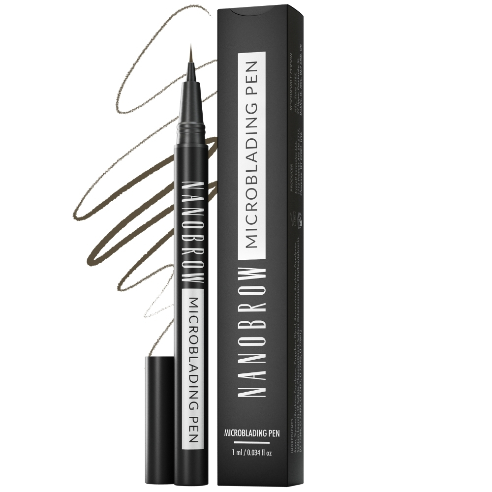 Nanobrow Microblading Pen precyzyjny pisak do brwi Dark Brown, 1 ml