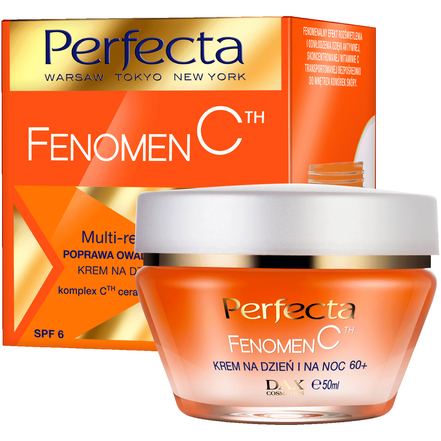 Perfecta Fenomen C krem do twarzy na dzień i na noc 60+, 50 ml