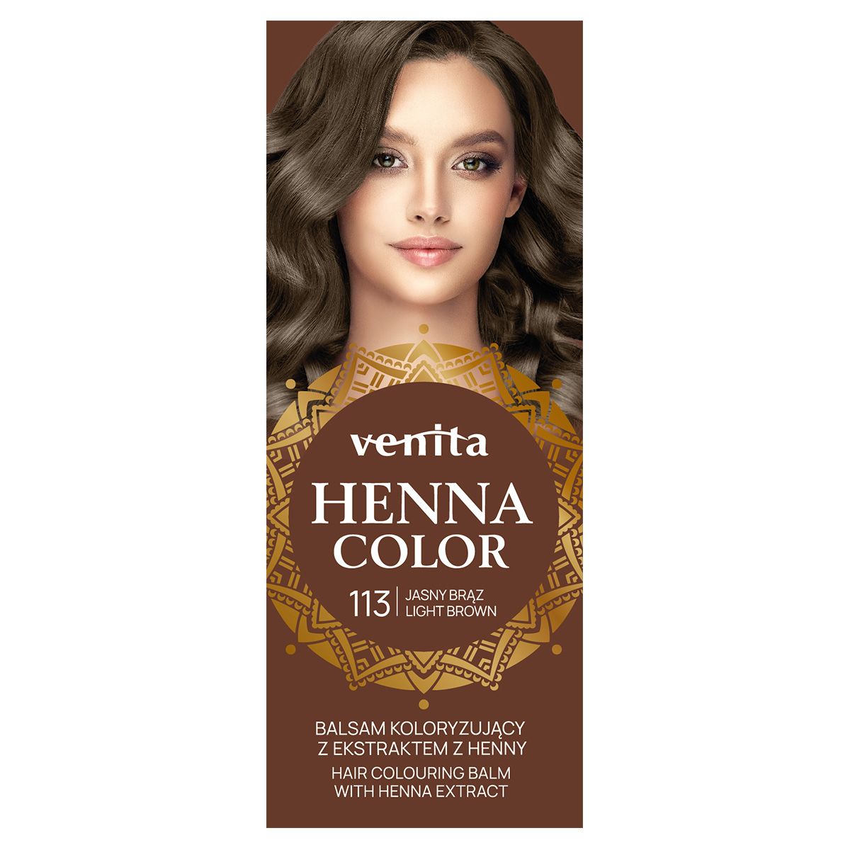 Venita Henna Color balsam koloryzujący do włosów 113 jasny brąz, 75 ml