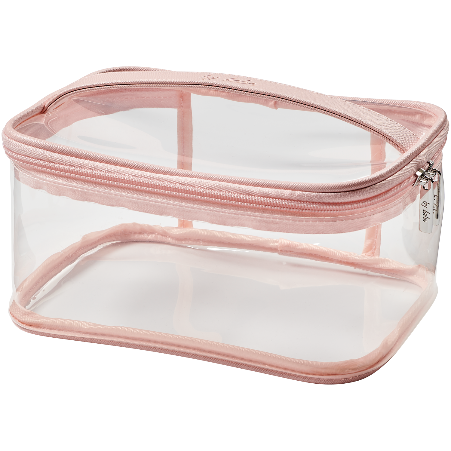 By Hebe kosmetyczka transparentna duża różowa, 1 szt.