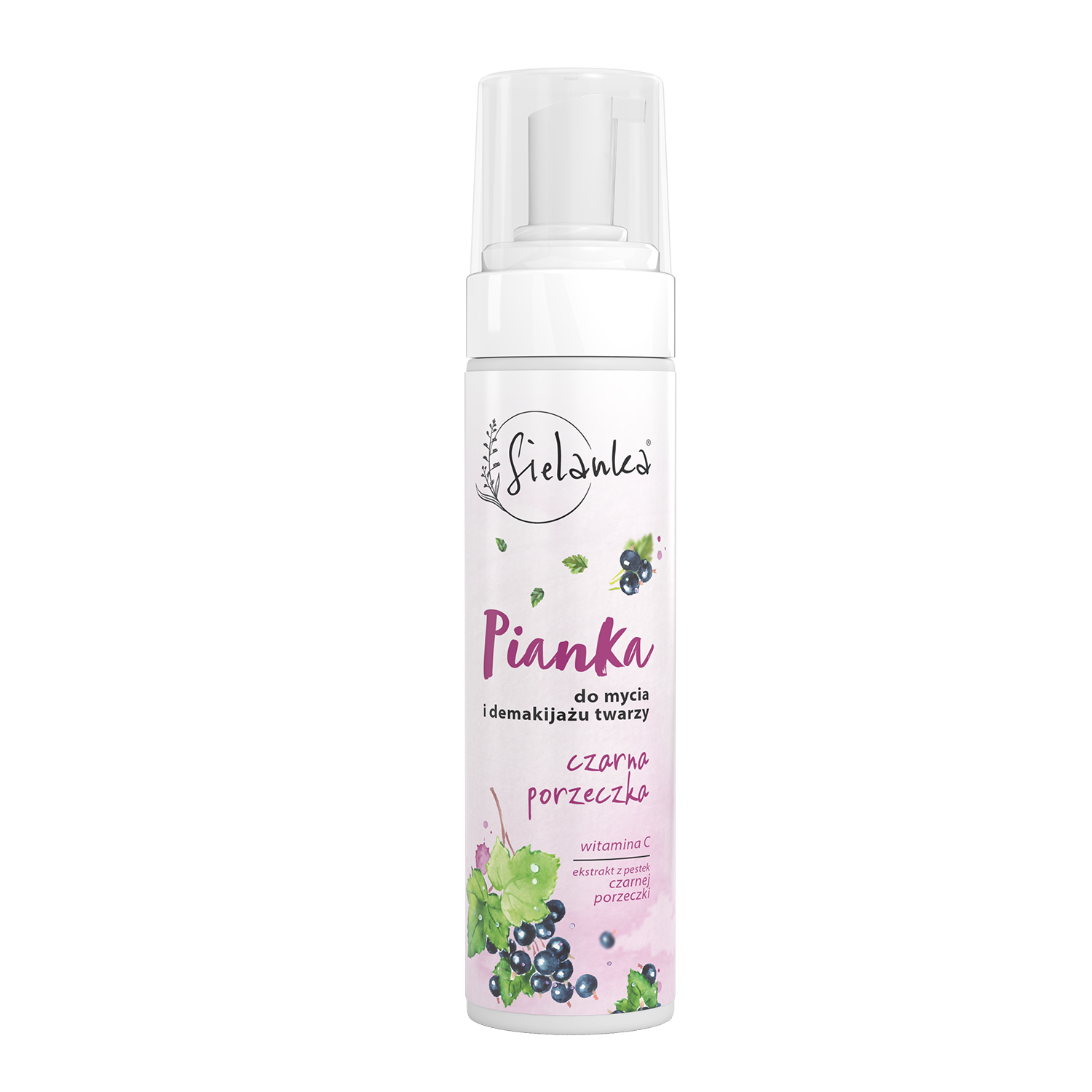 Sielanka Czarna Porzeczka pianka do mycia i demakijażu twarzy z witaminą C, 200 ml