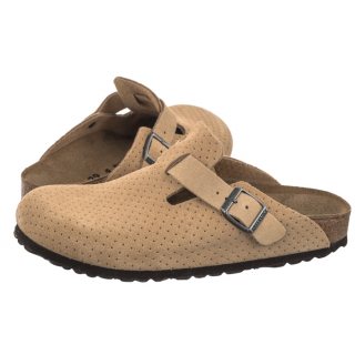 Klapki Birkenstock Boston BS Emboss Dots New Beige 1027014