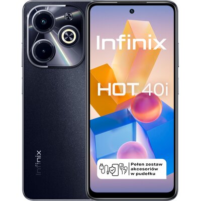 Smartfon INFINIX Hot 40i 4/128GB 6.56" 90Hz Czarny