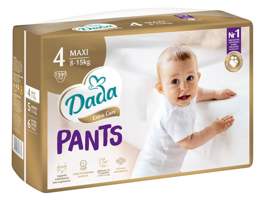 Dada Extra Care pieluchomajtki rozm. 4 maxi 8-15 kg, 1 opak.