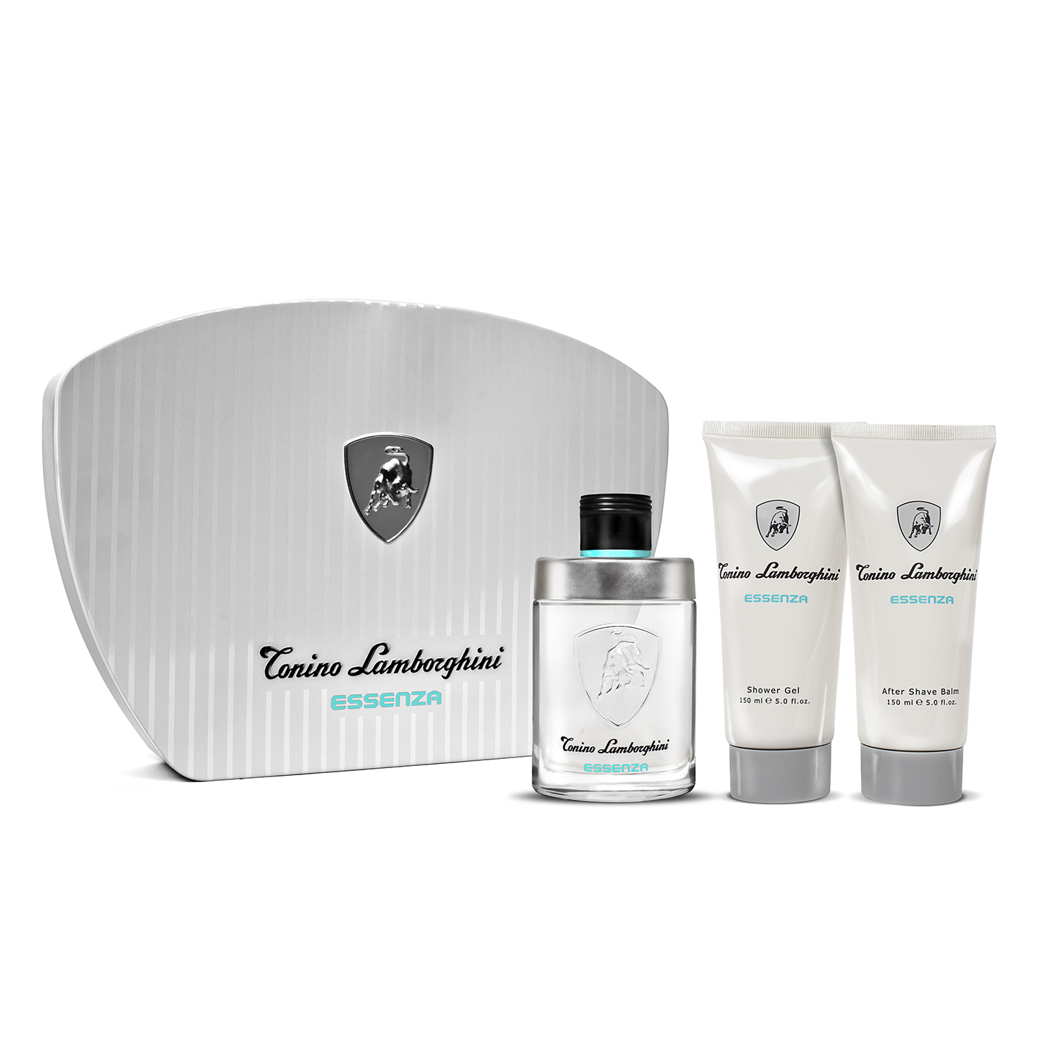 Tonino Lamborghini Essenza zestaw: woda toaletowa męska, 125 ml + balsam po goleniu, 150 ml + żel pod prysznic, 150 ml