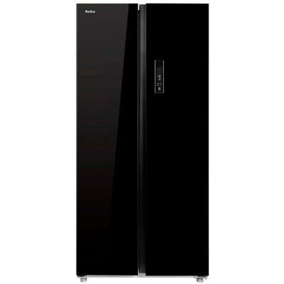 Lodówka AMICA FY5339.6GDFB Side by Side No Frost 181.7cm Czarna