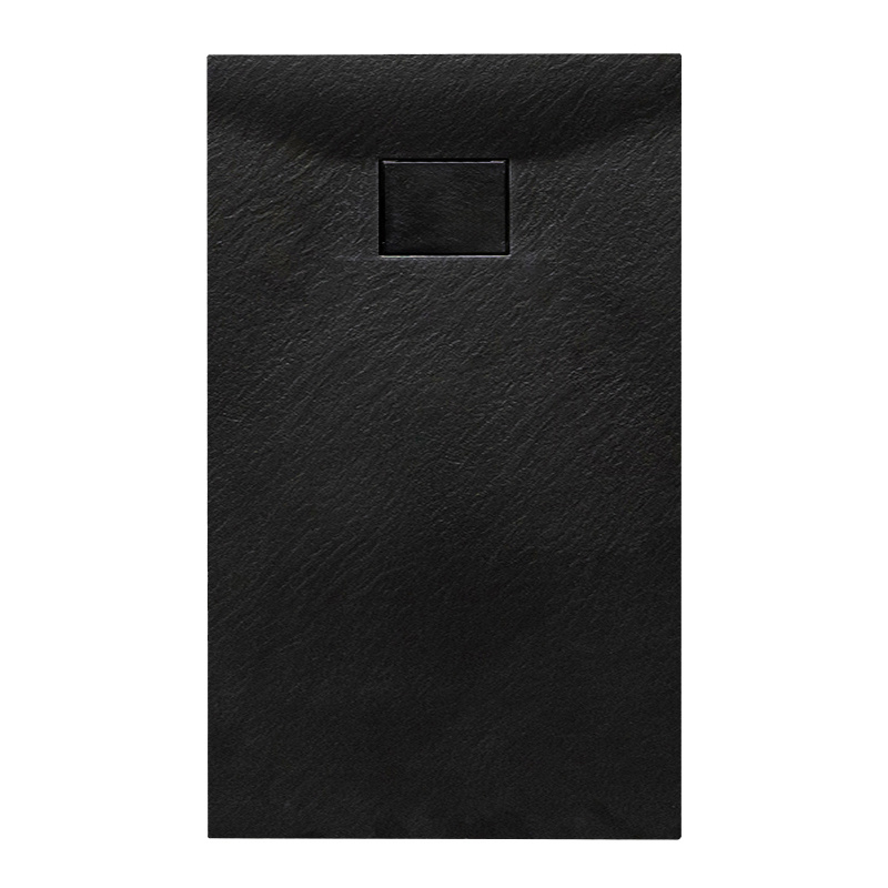 BRODZIK PRYSZNICOWY KAMIENNY PROSTOKĄTNY SLIM JUKO CZARNY 120x80 CM