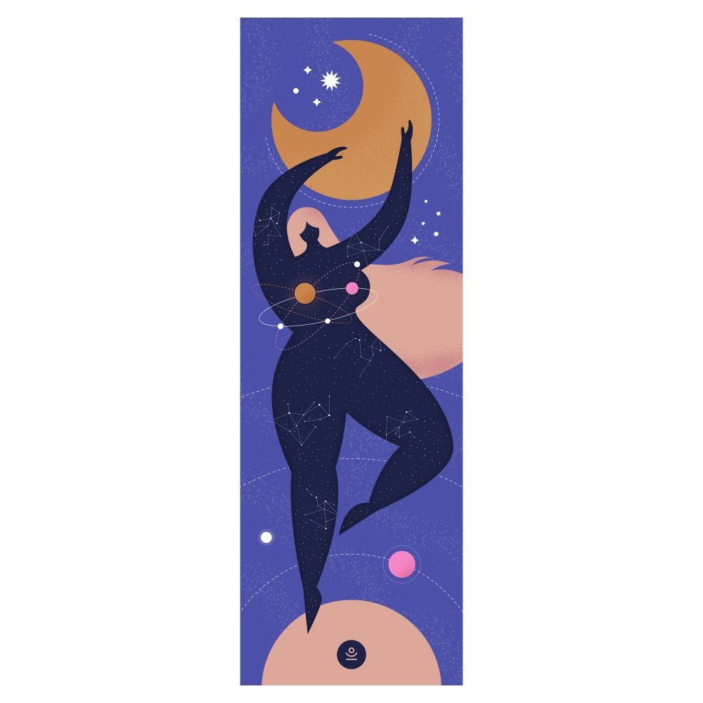 Moonholi mata do jogi, ćwiczeń i pilatesu Cosmic Girl, 1 szt.