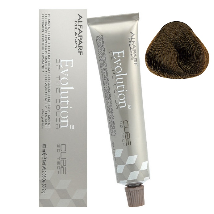 Alfaparf Evolution of the Color Cube trwała farba do włosów 6.7 ciemny matowy blond, 60 ml