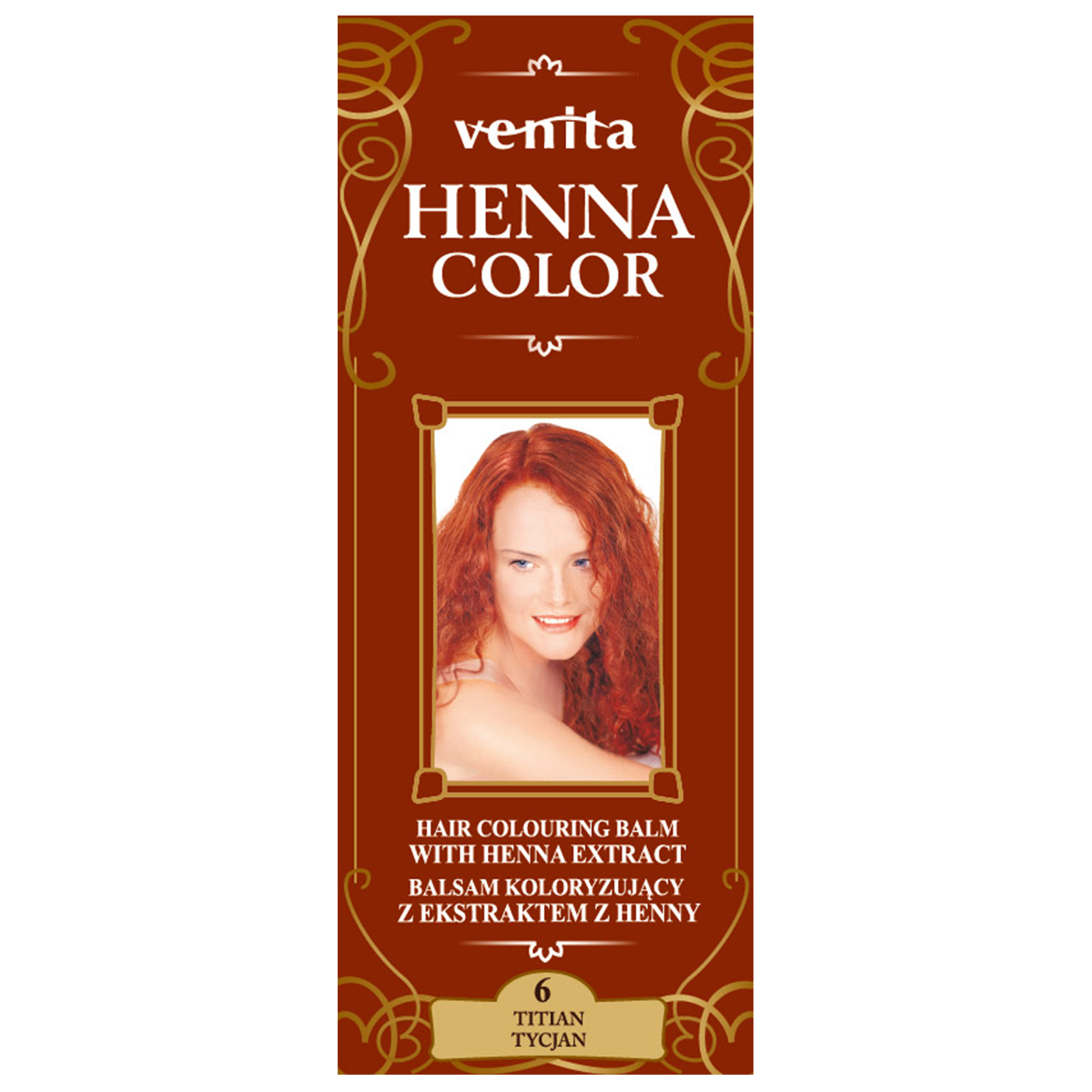 Venita Henna Color balsam koloryzujący do włosów 6 tycjan, 75 ml