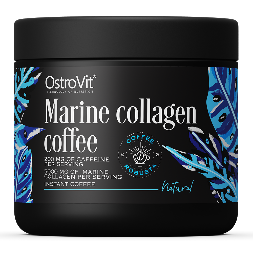 OstroVit Kawa z Kolagenem Morskim 150 g o smaku naturalnym