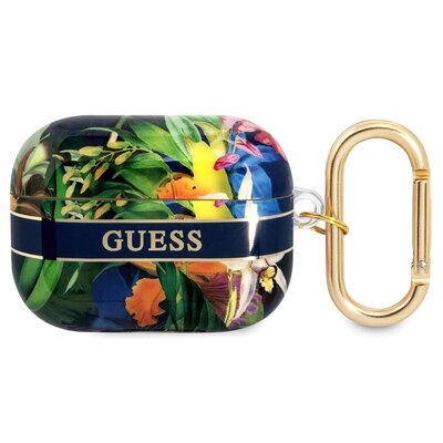 Etui na słuchawki GUESS Flower Strap Niebieski