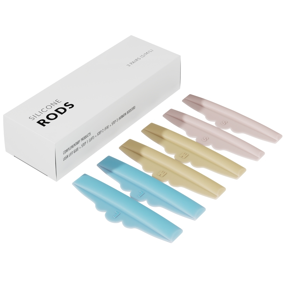 Nanolash Silicone Rods silikonowe wałeczki do liftingu i laminacji rzęs, 3 szt./1 opak.