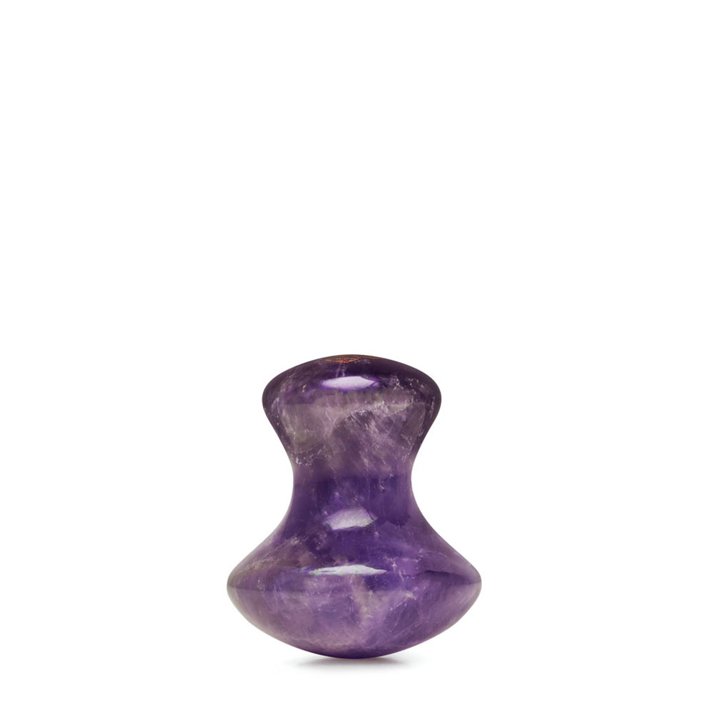 Crystallove Gua Sha grzybek do masażu twarzy z ametystu, 1 szt.