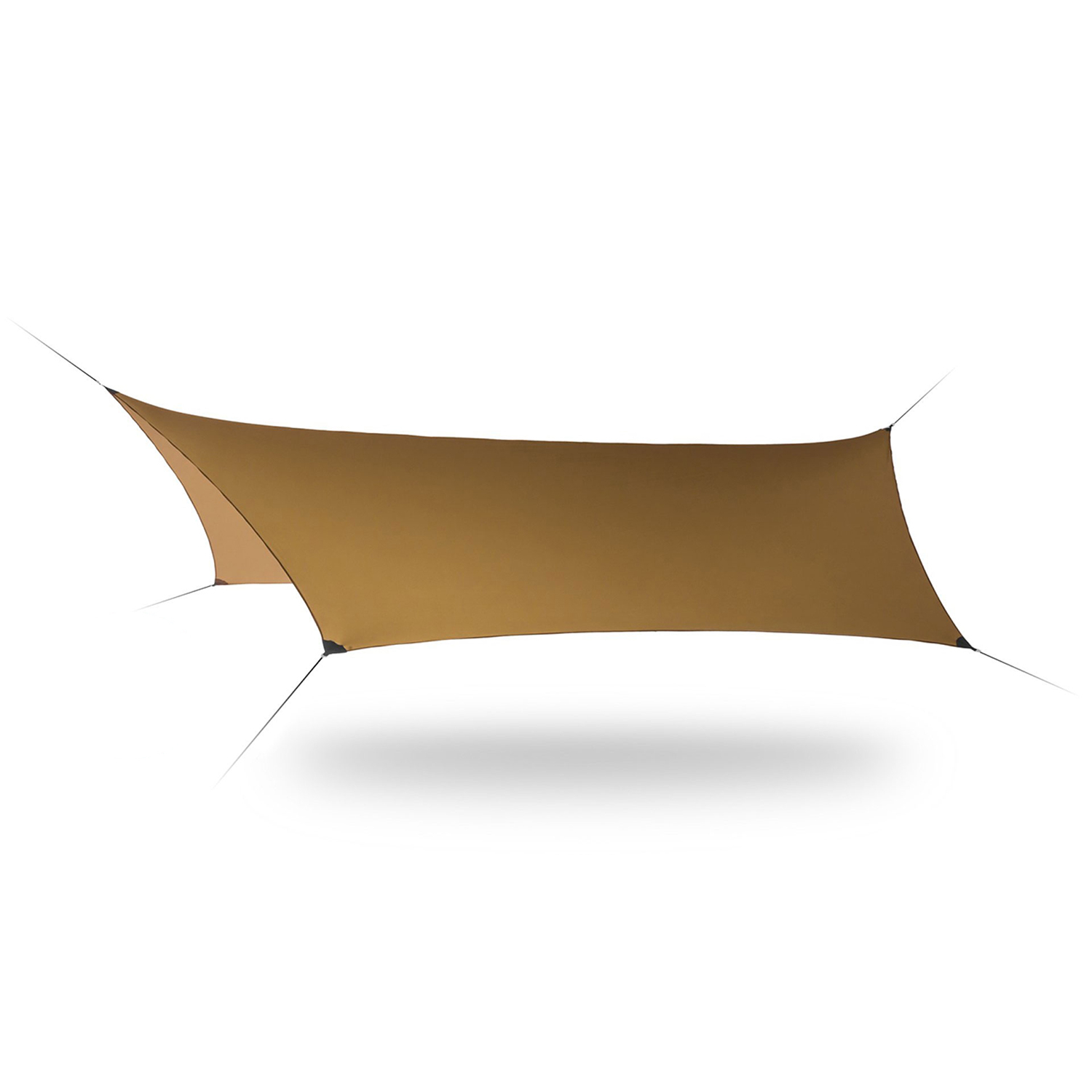 Daszek biwakowy tarp Lesovik Heksa kangaroo brown - ONE SIZE