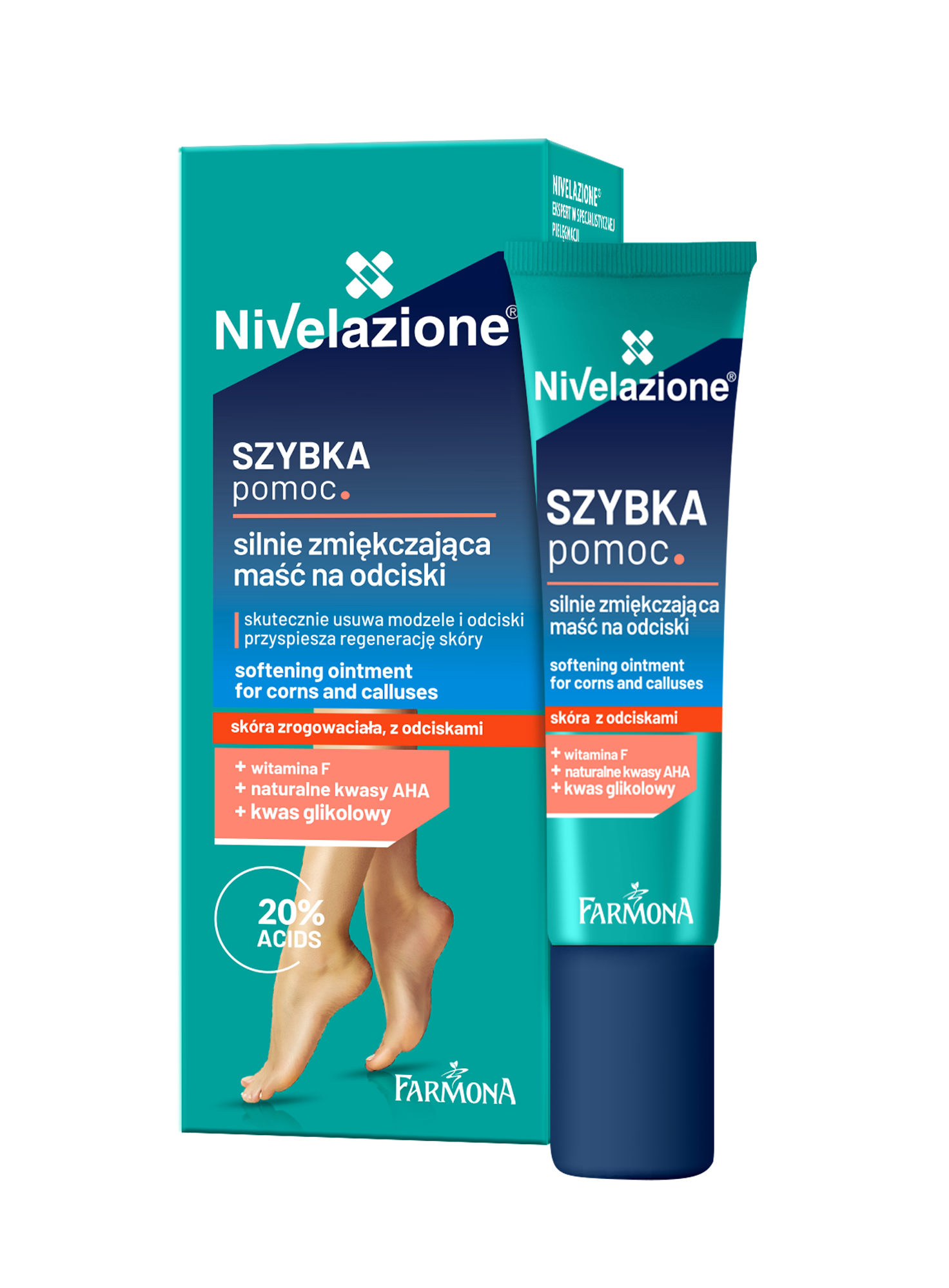 Nivelazione Szybka Pomoc silnie zmiękczająca maść na odciski, 15 ml