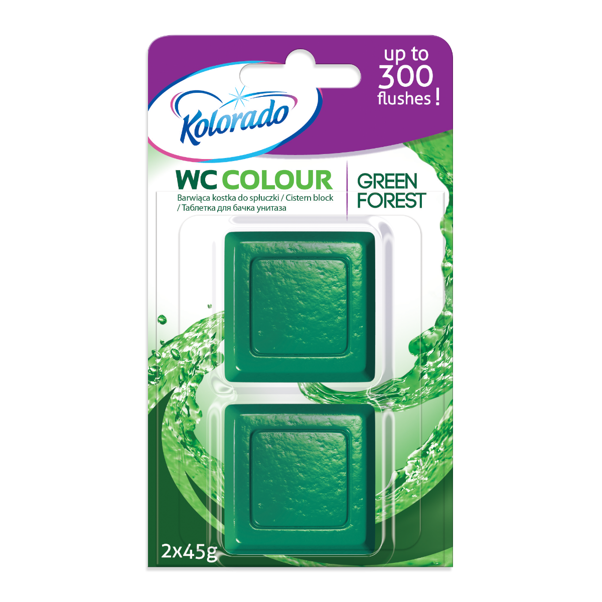 Kolorado Forest Green kostka do WC, 2 szt.