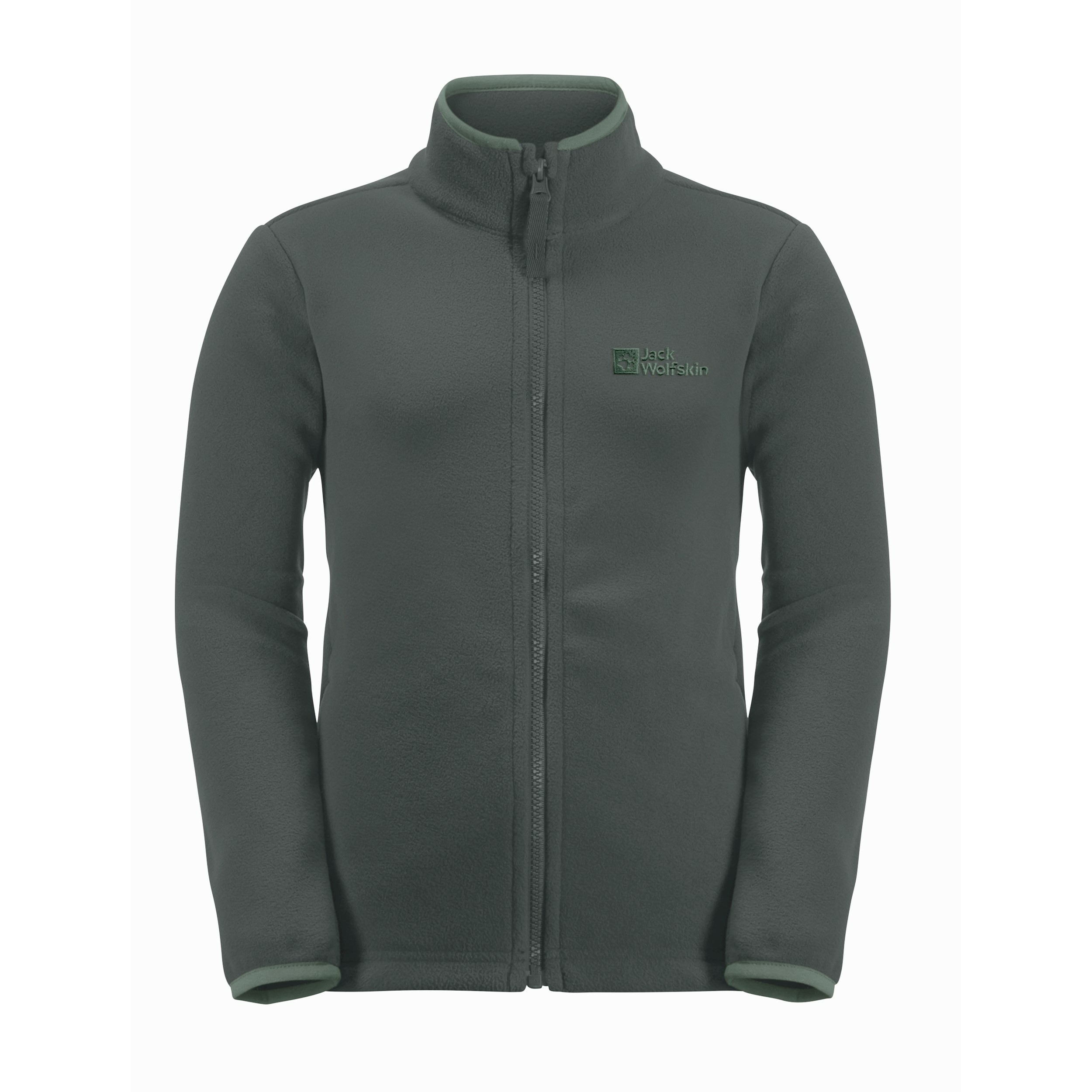 Dziecięca kurtka polarowa Jack Wolfskin TAUNUS JACKET K slate green - 152