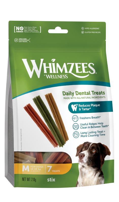 WHIMZEES Week Pack Stix M pałeczki dentystyczne 7 szt