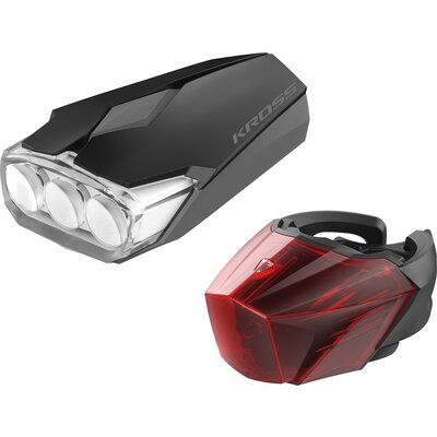Zestaw lampek rowerowych KROSS Lumi Set II