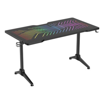 Biurko DELTACO DT420 RGB Czarny
