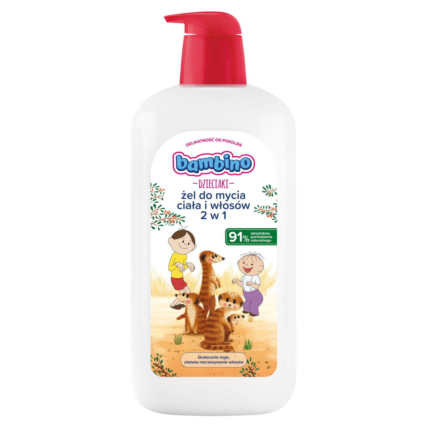 Bambino Dzieciaki żel do mycia ciała i włosów dla dzieci, 1000 ml