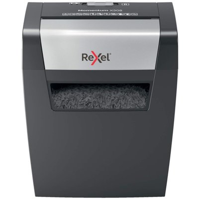 Niszczarka REXEL Momentum X308 15 L, P-3, Konfetti, Automatyczny Start/Stop, Funkcja cofania