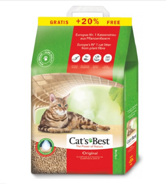 JRS Cat’s Best Original 10 l + 20% GRATIS Żwirek drewniany zbrylający