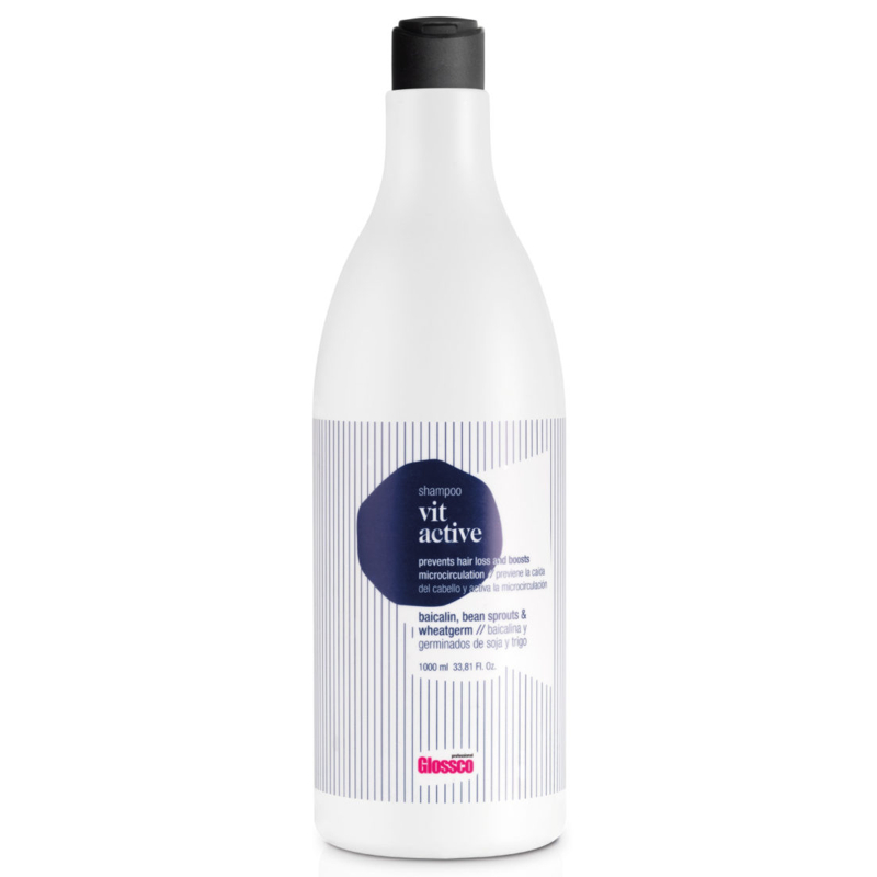 Glossco Professional Vit Active stymulujący szampon do włosów z argininą i bajkaliną, 1000 ml