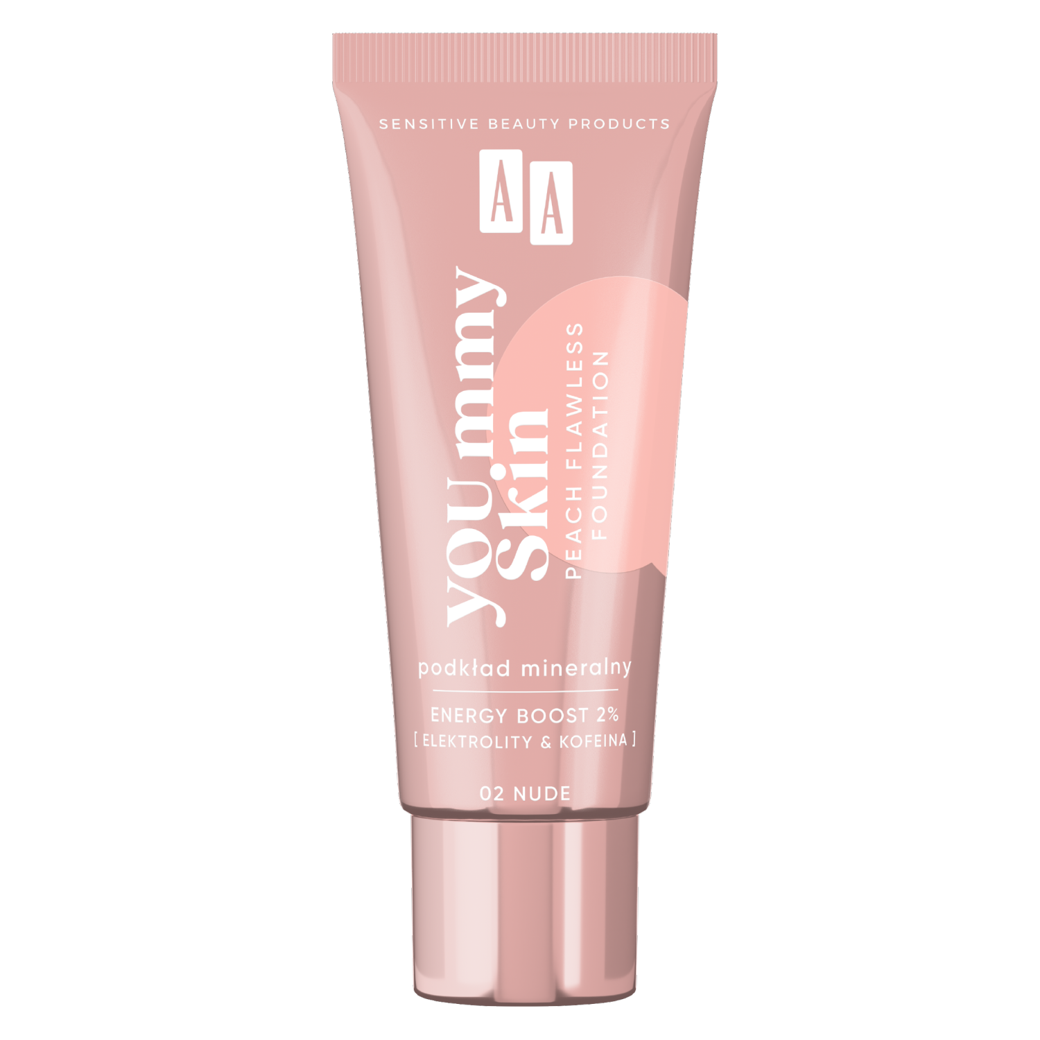 AA YOU.mmy Skin  podkład mineralny dodający blasku, 02 Nude, 30ml