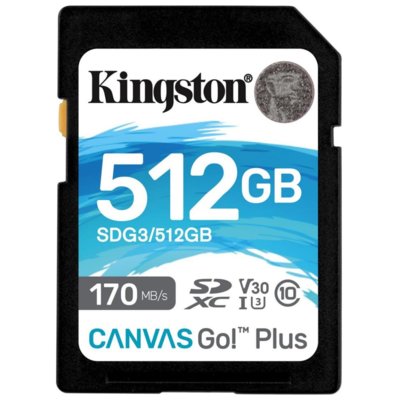 Karta pamięci KINGSTON Canvas Go! Plus SDXC 512GB
