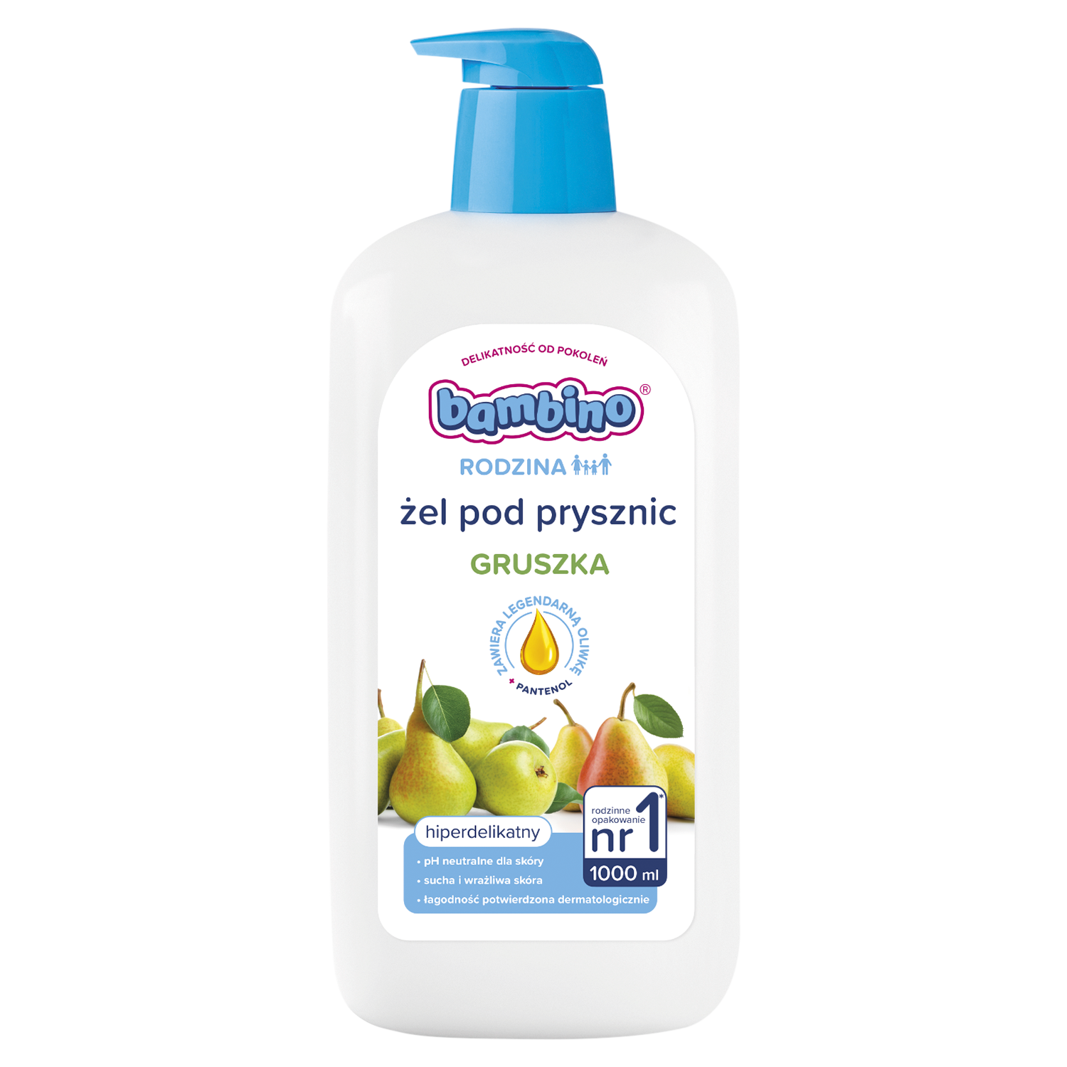 Bambino żel pod prysznic gruszka, 1000 ml