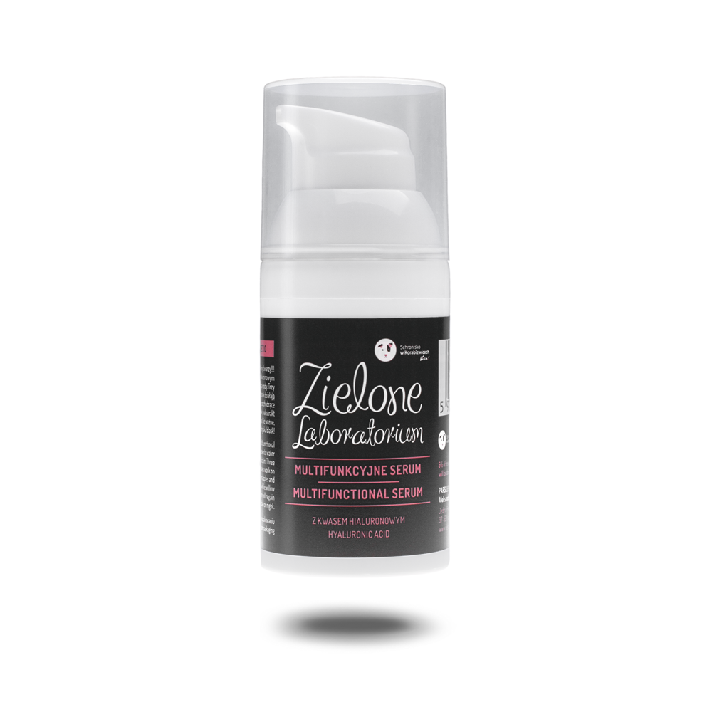 Zielone Laboratorium multifunkcyjne serum do twarzy z kwasem hialuronowym, 30 ml