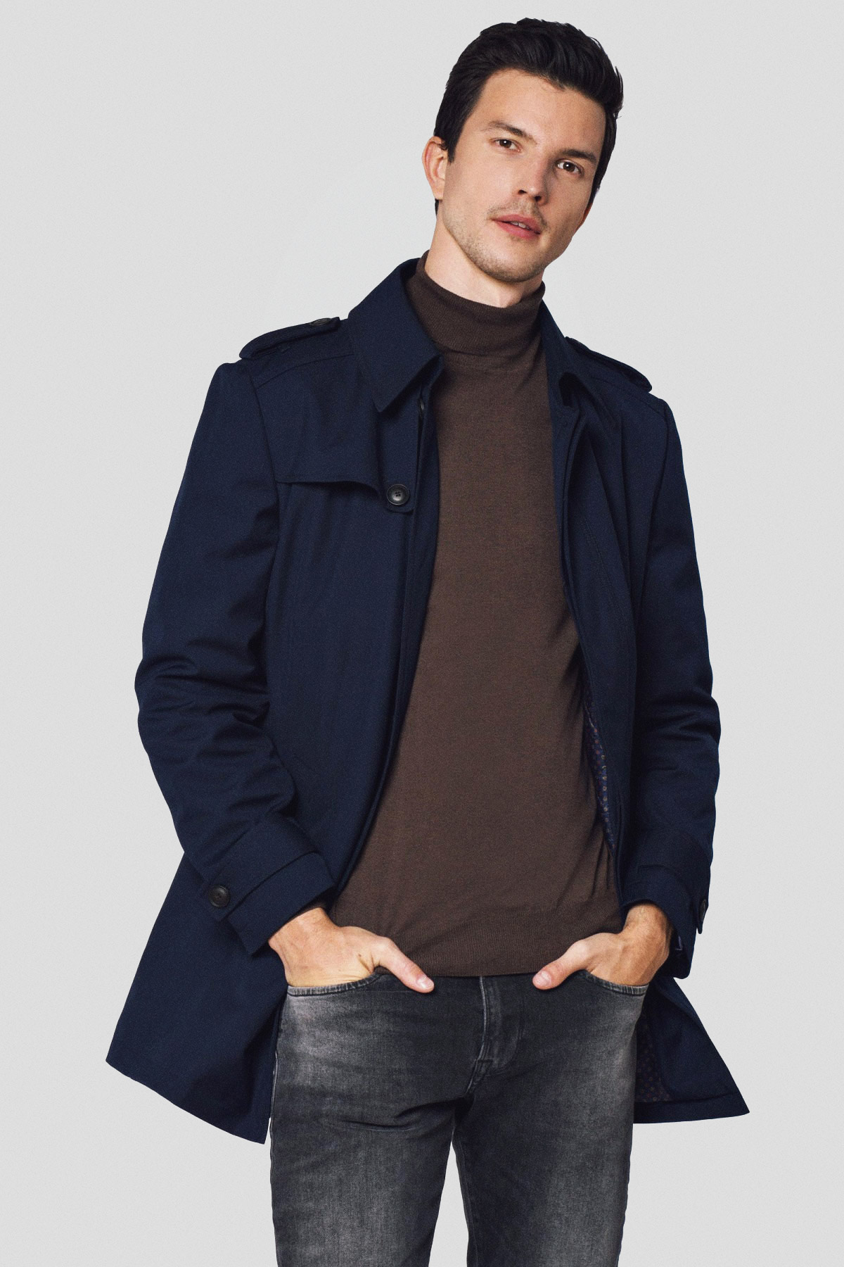 Lancerto Płaszcz Granatowy Molson