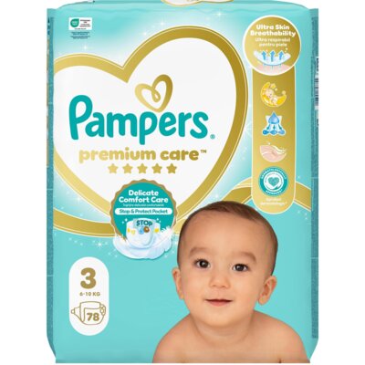 Pieluchy PAMPERS Premium Care 3 (78 szt.)