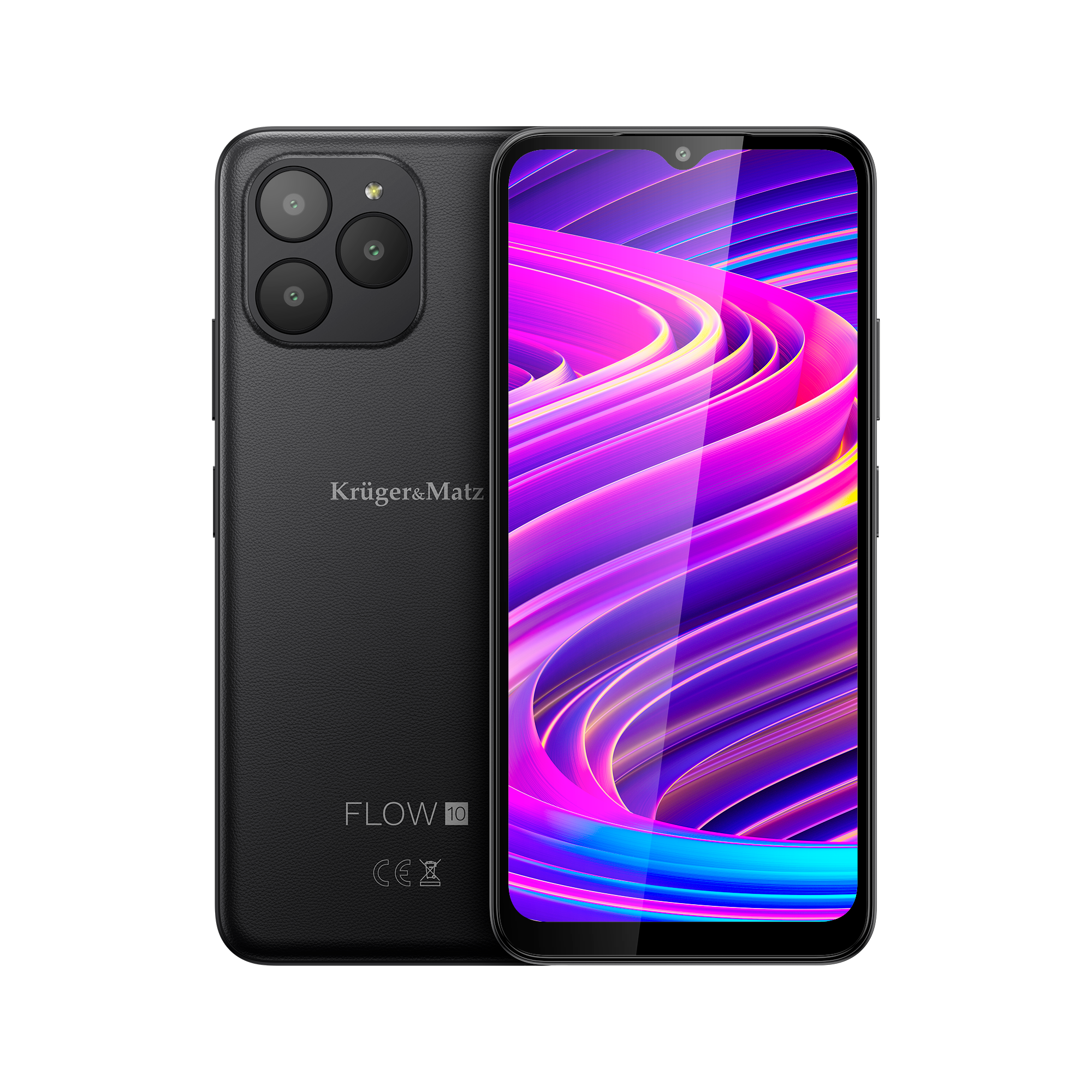 Smartfon KRUGER&MATZ Flow 10 4/64GB 6.52" Czarny KM05001-B