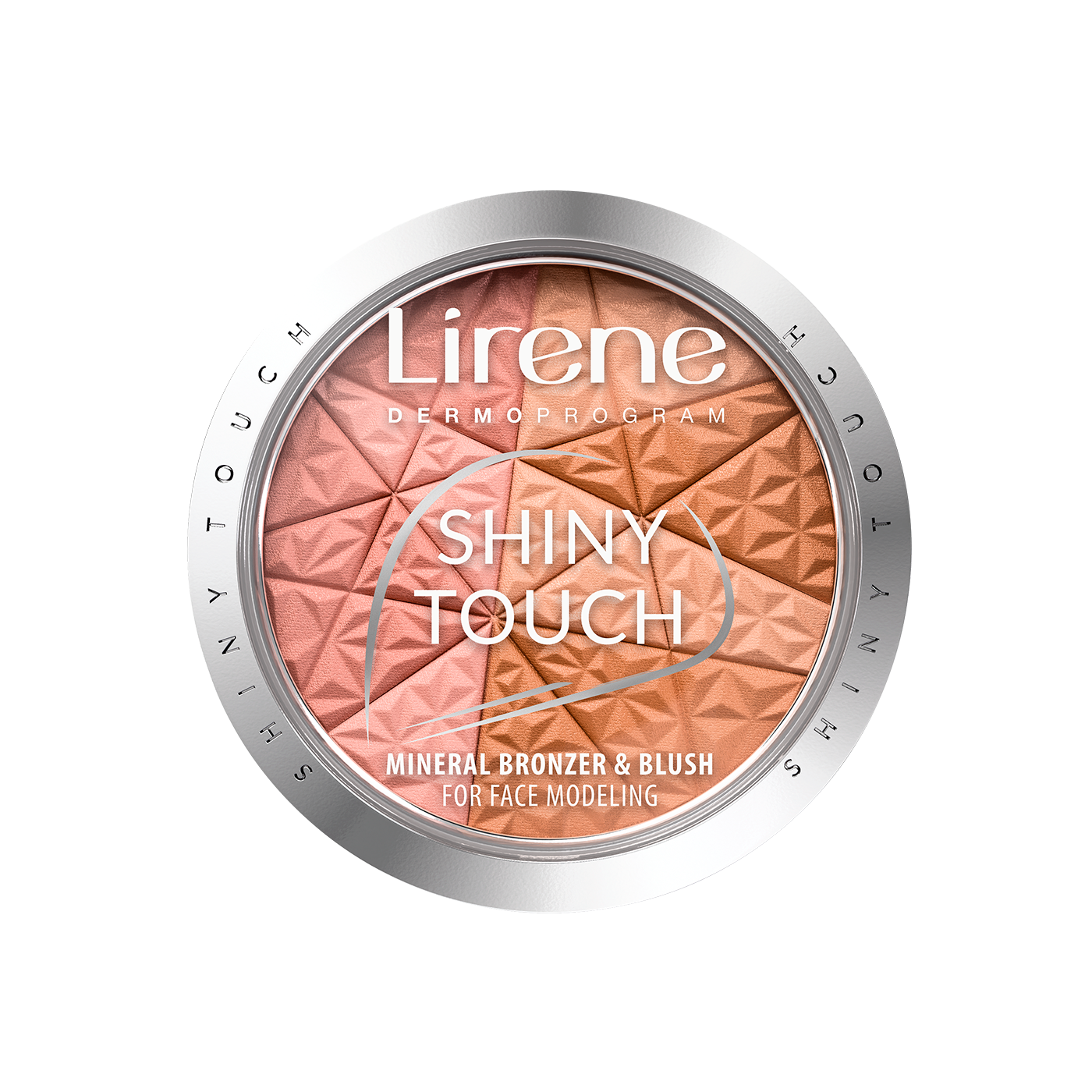 Lirene Shiny Touch bronzer z różem mineralnym w kamieniu do modelowania owalu twarzy, 9 g
