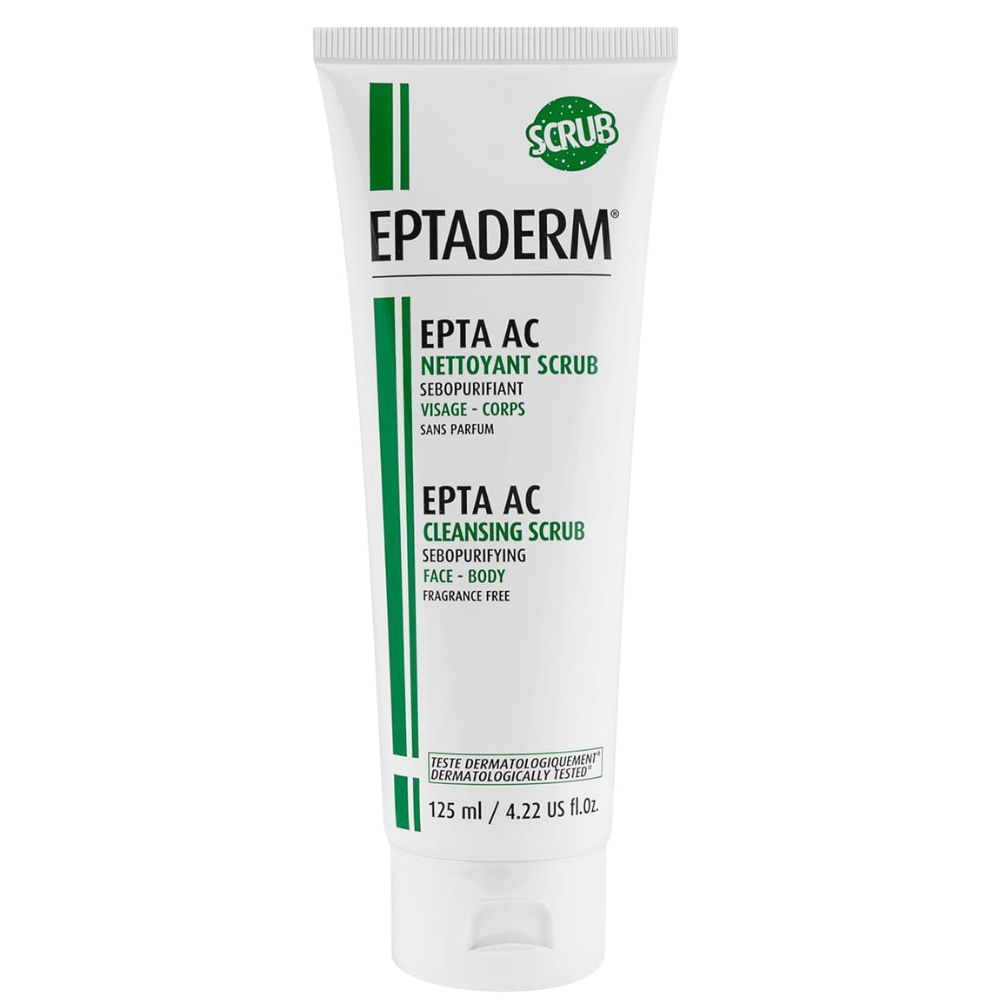 Eptaderm Epta AC peeling myjący do skóry tłustej i trądzikowej, 125 ml