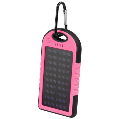 Powerbank solarny SETTY SPBS-05 5000 mAh Różowy