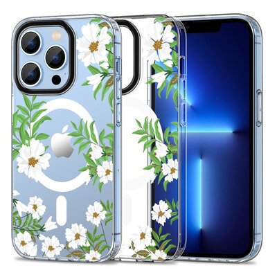 Etui TECH-PROTECT MagMood MagSafe do Apple iPhone 13 Pro Max Spring Daisy