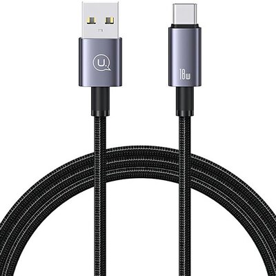 Kabel USB - USB-C USAMS SJ663USB01 3A 1.2 m Stalowy