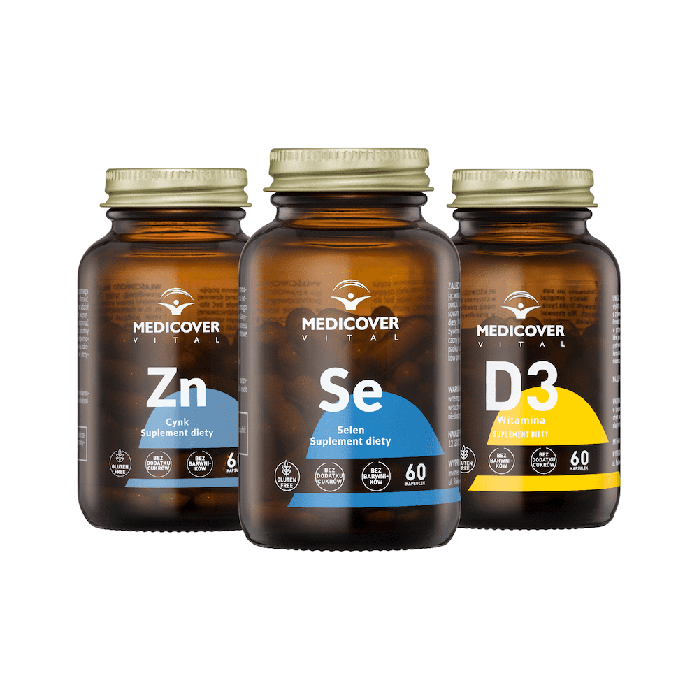 Medicover Vital Tarczyca complex zestaw: suplementy diety wspierające prawidłowe funkcjonowanie tarczycy, 3x60 kaps./1 opak.