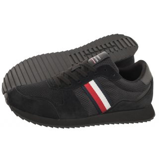 Sneakersy Tommy Hilfiger Runner Evo Mix Black FM0FM04699 BDS