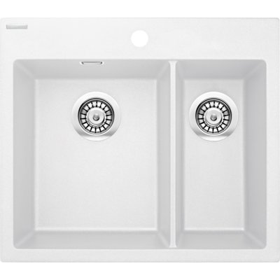 Zlewozmywak półtorakomorowy DEANTE Eridan ZQE A503 Alabaster 52x60