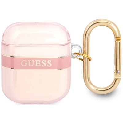 Etui na słuchawki GUESS Strap Collection Różowy