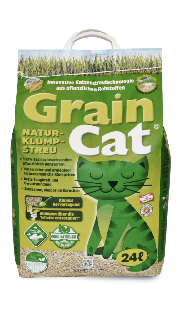 GRAIN CAT 24 l naturalny zbożowy żwirek zbrylający