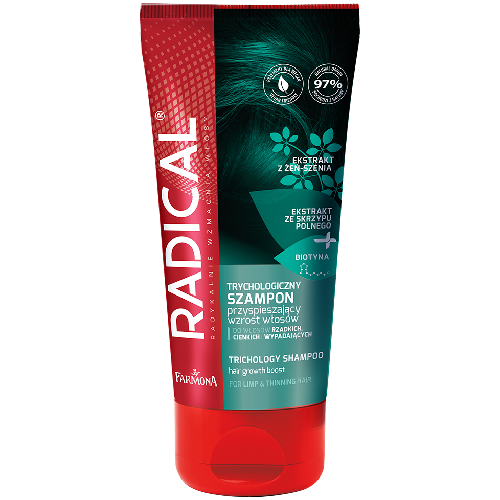 Radical Trychologiczny trychologiczny szampon do włosów przyśpieszający wzrost, 200 ml